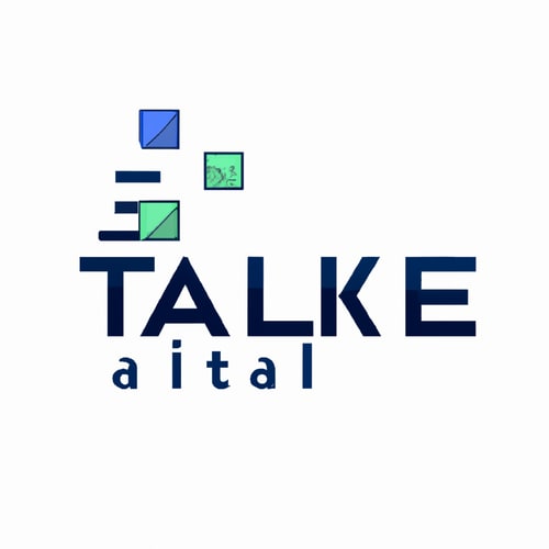 AI Design for Design a modern, tech-inspired logo for a startup called 'Taklif.AI.' The word 'Taklif' is Arabic for 'assignment.' Use clean lines, minimalist shapes, and a professional color scheme that reflects innovation, education, and technology.
