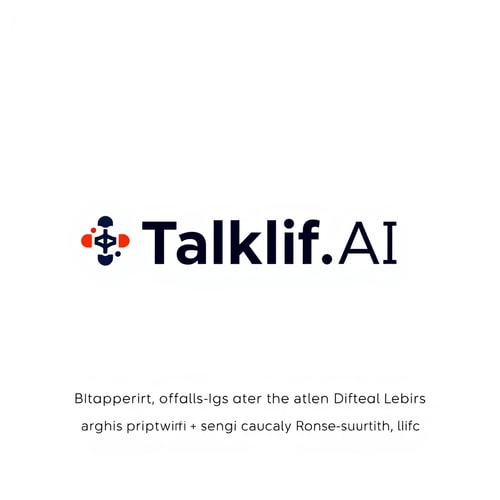 AI Design for Design a modern, tech-inspired logo for a startup called 'Taklif.AI.' The word 'Taklif' is Arabic for 'assignment.' our slogan is Empowering Instructors to Craft Unique and Original Programming, Data Science, and Math Assignments with LLMs 