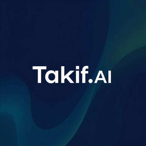 AI Design for Design a modern, tech-inspired logo for a startup called 'Taklif.AI.' The word 'Taklif' is Arabic for 'assignment.' try to make negative space with the name