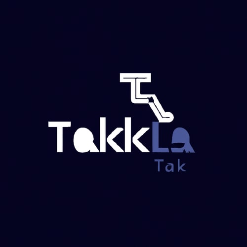 AI Design for Design a modern, tech-inspired logo for a startup called 'Taklif.AI.' The word 'Taklif' is Arabic for 'assignment.' our slogan is Empowering Instructors to Craft Unique and Original Programming, Data Science, and Math Assignments with LLMs 