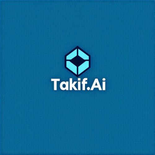 AI Design for Design a modern, tech-inspired logo for a startup called 'Taklif.AI.' The word 'Taklif' is Arabic for 'assignment.' our slogan is Empowering Instructors to Craft Unique and Original Programming, Data Science, and Math Assignments with LLMs 