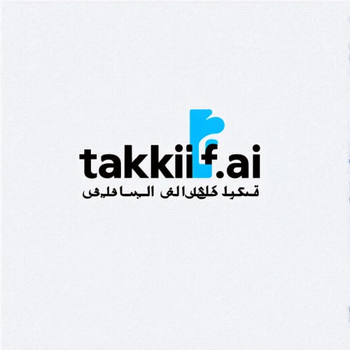 AI Design for Design a modern, tech-inspired logo for a startup called 'Taklif.AI.' The word 'Taklif' is Arabic for 'assignment.' our slogan is Empowering Instructors to Craft Unique and Original Programming, Data Science, and Math Assignments with LLMs 