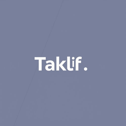 AI Design for I want to generate logo for my startup called Taklif.AI, taklif is an arabic word means assignment