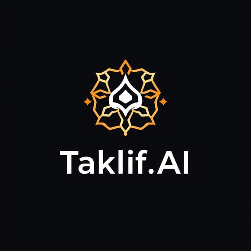 AI Design for I want to generate logo for my startup called Taklif.AI, taklif is an arabic word means assignment