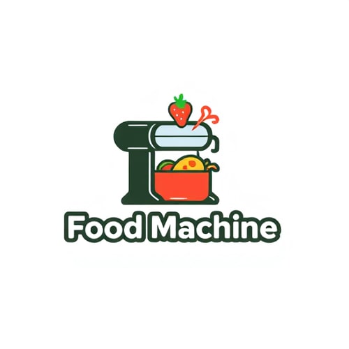AI Design for FOOD MACHINE LOGO