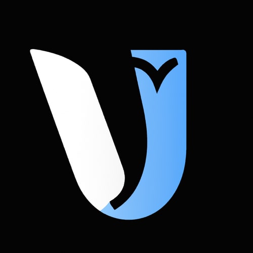 AI Design for "J" letter with the shape of an owl's wing