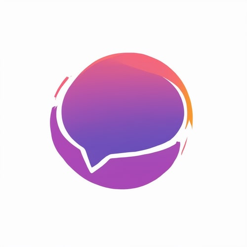 AI Design for A logo for a company that wants to create an online space for open free and authentic discussions about sexuality from a Christian perspective. The target audience is 13-25 year olds Base the logo around a speech bubble. and use blues and deep purples in the colors. 