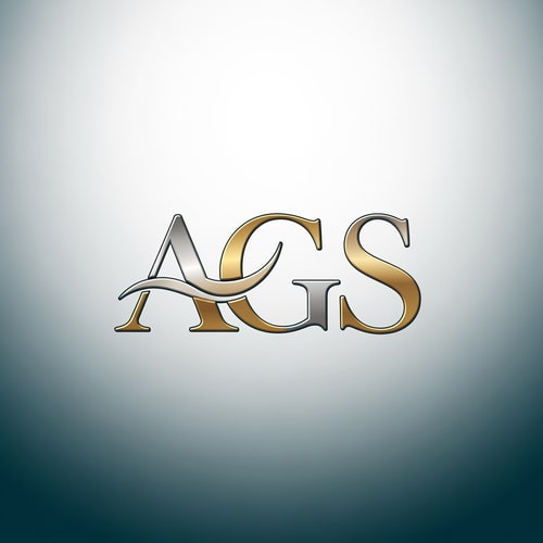 AI Design for create a logo in AGS text font for jewelry shop that fonts looks like stylish & elegant and the output in vector format . Make a natural connection in AGS only