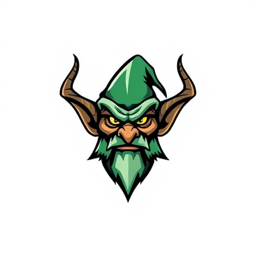 AI Design for EVIL ELF LOGO WITH MONEY