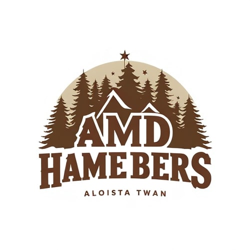 AI Design for HAMDHcostumizedTimbers this name and logo 