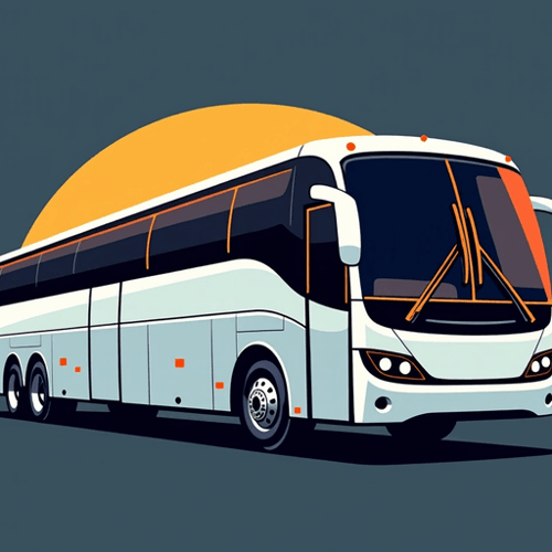 AI Design for modern design with icon for company Tulsa Charter Bus Company. sleek like uber