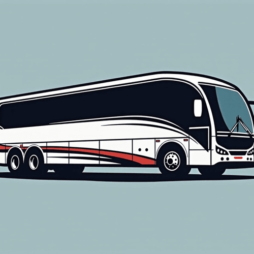 AI Design for modern design with icon for company Tulsa Charter Bus Company. sleek like uber