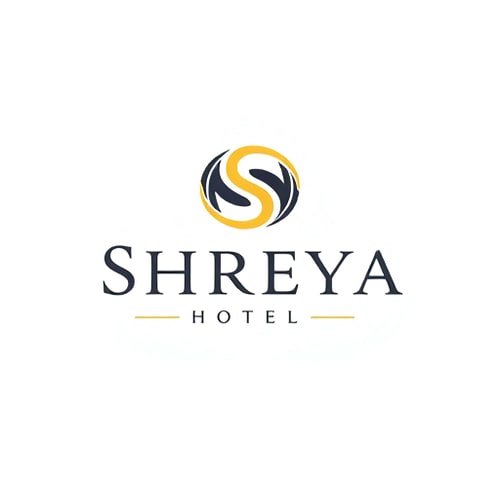 AI Design for create a logo for me with name of "Shreya Hotel" with "s" symbol highlighted