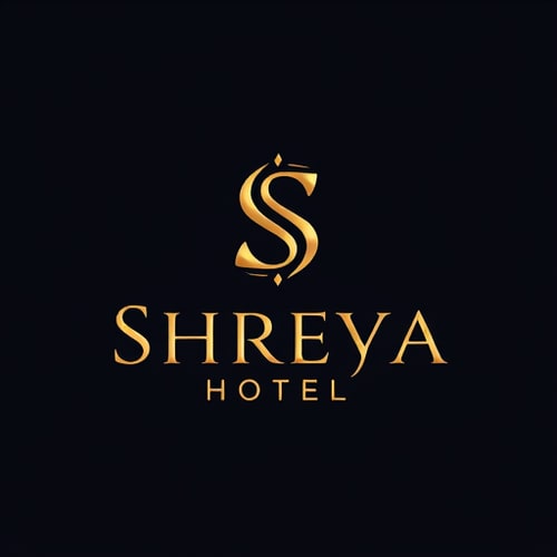 AI Design for create a logo for me with name of "Shreya Hotel" with "s" symbol highlighted