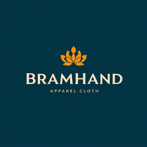 AI Design for Bramhand apparel cloth brand creat beautiful logo symbol
