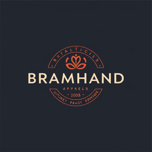 AI Design for Bramhand apparel cloth brand creat cloth beautiful logo symbol