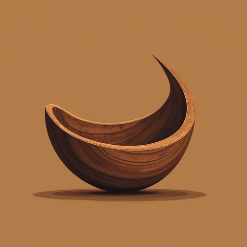AI Design for exclusive handmade bowls turned in wood. I want a logo and a suggestion for a name