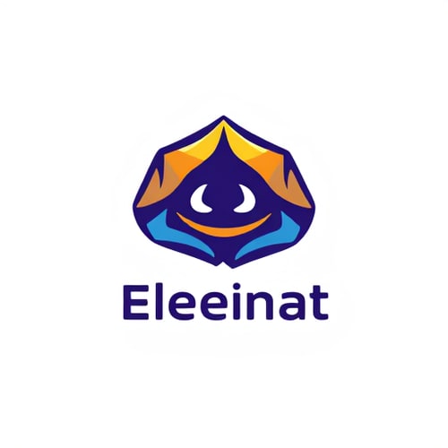 AI Design for colorful logo for hiding elepehnat