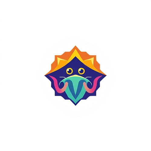 AI Design for colorful logo for hiding elepehnat