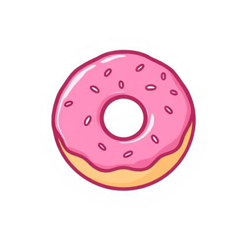 AI Design for donut pink