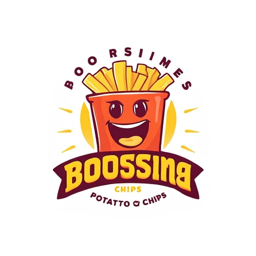 AI Design for Bossing potato chips Snack Like a Boss with Bossing Potato Chips!