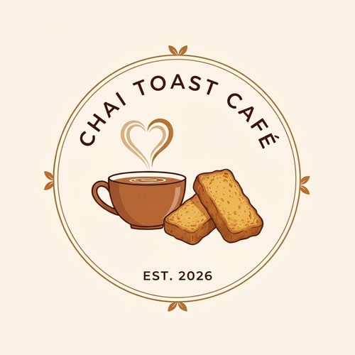 AI Design for this looks perfect, just a few changes, the rusk should be a bit towards right, and established in 2026