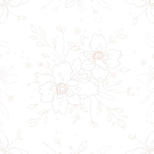 AI Design for Generate for me a pattern of delicate and delicate Flowers in white. Vector. The flowers will have to be placed on the package, so make them small and medium-sized. It can be peonies, flower leaves, bush roses and something similar