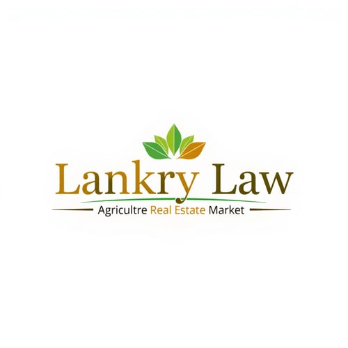 AI Design for law firm, write "lankry law" focus on agriculture and real estate market. warm colors.