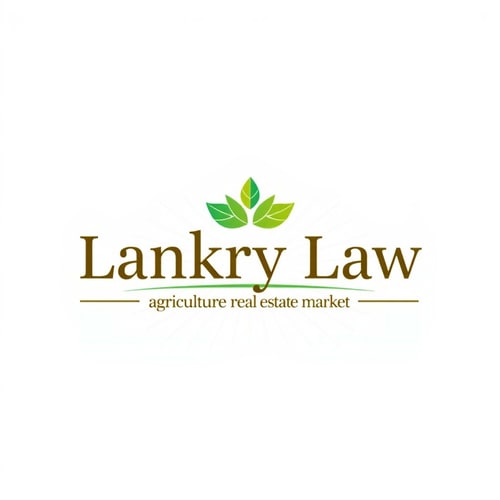 AI Design for law firm, write "lankry law" focus on agriculture and real estate market. warm colors.