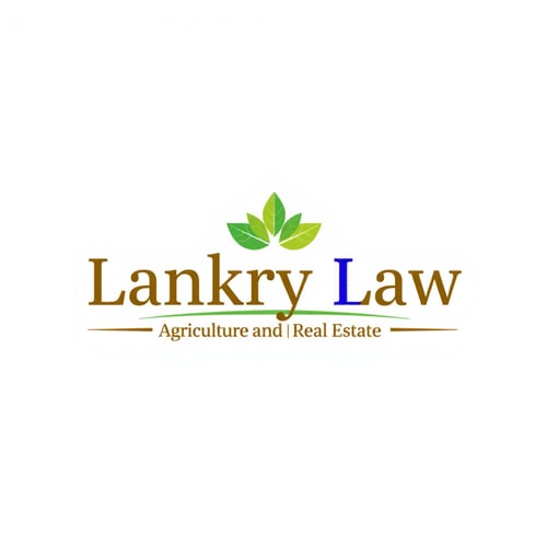 AI Design for law firm, write "lankry law" focus on agriculture and real estate market. warm colors. add dynamics and movments
