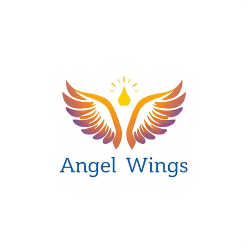 AI Design for Create a logo for Business Name “Angel Wings”, Business Description “Community Outreach”, Business Nature / Industry “Community & Foundation”, Business Products / Services “Food, clothes and resources”