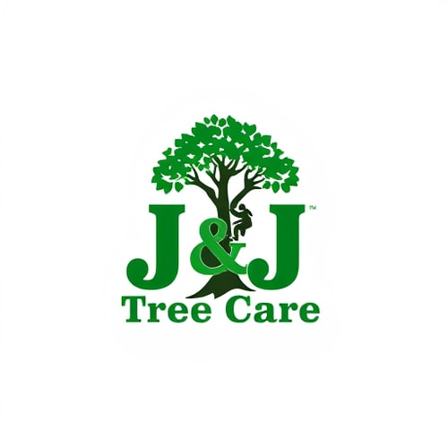 AI Design for Create a logo for Business Name “J&J Tree Care”, Business Products / Services “Tree pruning, removals, planting”, idea or concept of how i want logo to be designed “J&J positioned as the base of a tree”, specific type of graphical element i would want to see in logo “I would like a tree with a climber in it”, specific type of color i would want to see in Logo “Green and black”, Look and Feel of Logo “Professional”