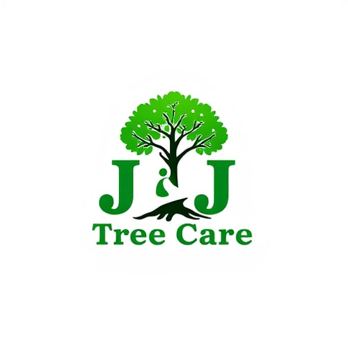 AI Design for Create a logo for Business Name “J&J Tree Care”, Business Products / Services “Tree pruning, removals, planting”, idea or concept of how i want logo to be designed “J&J positioned as the base of a tree”, specific type of graphical element i would want to see in logo “I would like a tree with a climber in it”, specific type of color i would want to see in Logo “Green and black”, Look and Feel of Logo “Professional”