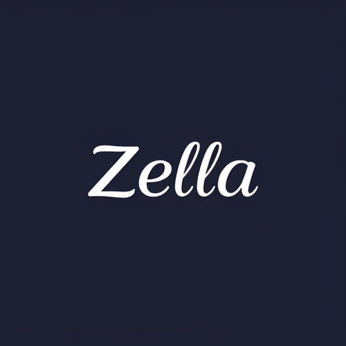 AI Design for design a logo for an e-commerce store named as Zella