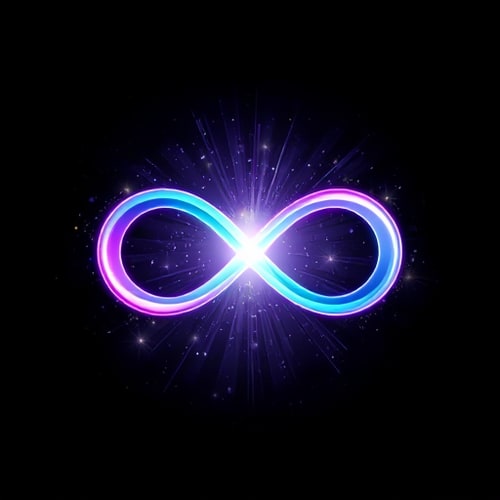 AI Design for Please generate 3 stunning, eye-catching, compelling, innovative, dreamscape, beyond-reality, photo-scape, and fun favicon in the size of 13cm x 13cm, aspect ratio 1:1, in size for a new community with the details below:Mystical Infinity LoopAn infinity symbol subtly transformed into an abstract ribbon, blending gradients with a starlit background.Theme: inviting, engaging, compelling, psychology-triggered, curiosity-expressed, fun, witty, creative, and inspiringNiche: The power of subconscious mind to amplify and align in the high frequency of the universe in manifesting anything instantly. These are designed to evoke a sense of mystery, wonder, and the audience’s desire to return for more to assure they are more captivating and psychologically compelling.Color-Tone SuggestionsPrimary Gradient: Transition smoothly between #DA9AEEFF (soft lavender) and #18E0F7FF (electric aqua) for a vibrant cosmic effect.Background Colors: Incorporate deep navy (#1A1A4C) or charcoal black (#000000) for contrast and to emphasize the glowing elements.Accent Colors: Add gold (#F4D06FFF) or silver (#E8E8E8FF) for a luxurious touch.Glow Effects: Incorporate white or pastel halos around focal points to enhance the ethereal and high-frequency vibe.