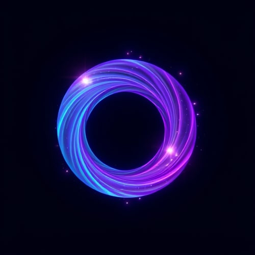 AI Design for Please generate 3 stunning, eye-catching, compelling, innovative, dreamscape, beyond-reality, photo-scape, and fun favicon in the size of 13cm x 13cm, aspect ratio 1:1, in size for a new community with the details below:Energy Swirl EnigmaA stylized swirl or infinity loop with electric gradients and subtle sparkles fading into the background.Theme: inviting, engaging, compelling, psychology-triggered, curiosity-expressed, fun, witty, creative, and inspiringNiche: The power of subconscious mind to amplify and align in the high frequency of the universe in manifesting anything instantly. These are designed to evoke a sense of mystery, wonder, and the audience’s desire to return for more to assure they are more captivating and psychologically compelling.Color-Tone SuggestionsPrimary Gradient: Transition smoothly between #DA9AEEFF (soft lavender) and #18E0F7FF (electric aqua) for a vibrant cosmic effect.Background Colors: Incorporate deep navy (#1A1A4C) or charcoal black (#000000) for contrast and to emphasize the glowing elements.Accent Colors: Add gold (#F4D06FFF) or silver (#E8E8E8FF) for a luxurious touch.Glow Effects: Incorporate white or pastel halos around focal points to enhance the ethereal and high-frequency vibe.