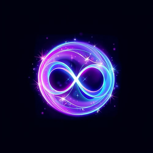 AI Design for Please generate 3 stunning, eye-catching, compelling, innovative, dreamscape, beyond-reality, photo-scape, and fun favicon in the size of 13cm x 13cm, aspect ratio 1:1, in size for a new community with the details below:Energy Swirl EnigmaA stylized swirl or infinity loop with electric gradients and subtle sparkles fading into the background.Theme: inviting, engaging, compelling, psychology-triggered, curiosity-expressed, fun, witty, creative, and inspiringNiche: The power of subconscious mind to amplify and align in the high frequency of the universe in manifesting anything instantly. These are designed to evoke a sense of mystery, wonder, and the audience’s desire to return for more to assure they are more captivating and psychologically compelling.Color-Tone SuggestionsPrimary Gradient: Transition smoothly between #DA9AEEFF (soft lavender) and #18E0F7FF (electric aqua) for a vibrant cosmic effect.Background Colors: Incorporate deep navy (#1A1A4C) or charcoal black (#000000) for contrast and to emphasize the glowing elements.Accent Colors: Add gold (#F4D06FFF) or silver (#E8E8E8FF) for a luxurious touch.Glow Effects: Incorporate white or pastel halos around focal points to enhance the ethereal and high-frequency vibe.