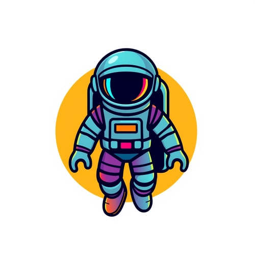 AI Design for use a colorful 3d astronaut to reference an argonaut. Logo should show innovation and leading forward. make it playful but keep the professional tone