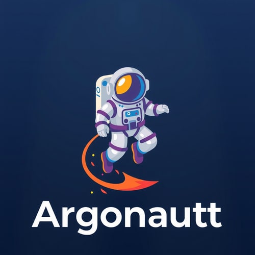 AI Design for use a colorful 3d astronaut to reference an argonaut. Logo should show innovation and leading forward. make it playful but keep the professional tone