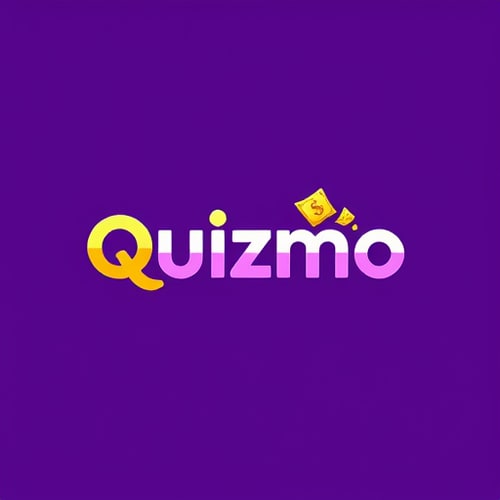 AI Design for Design a modern and vibrant logo for a trivia game called ‘Quizmo.’ The logo prominently features the word ‘Quizmo’ in a bold and clean Clash Grotesk typeface. The color palette includes a purple gradient as the base, complemented by gold and yellow accents to symbolize rewards and prizes. Integrate a creative combination of a question mark with elements like a dollar sign or a stack of cash. The design should convey excitement, competition, and success, with a minimalist and professional aesthetic that highlights the reward-driven nature of the game and low-poly art.