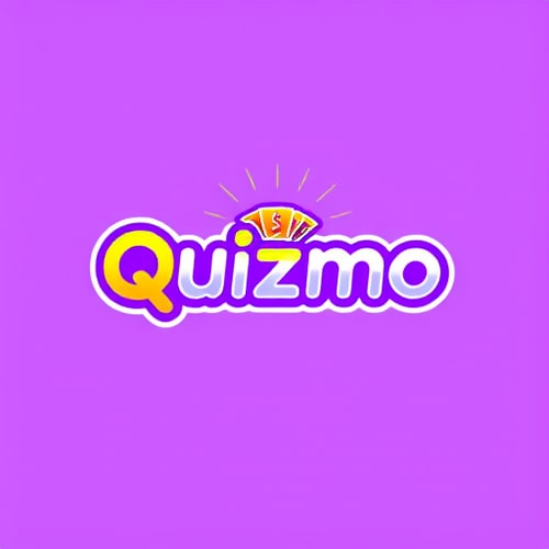 AI Design for Design a modern and vibrant logo for a trivia game called ‘Quizmo.’ The logo prominently features the word ‘Quizmo’ in a bold and clean Clash Grotesk typeface. The color palette includes a purple gradient as the base, complemented by gold and yellow accents to symbolize rewards and prizes. Integrate a creative combination of a question mark with elements like a dollar sign or a stack of cash. The design should convey excitement, competition, and success, with a minimalist and professional aesthetic that highlights the reward-driven nature of the game.