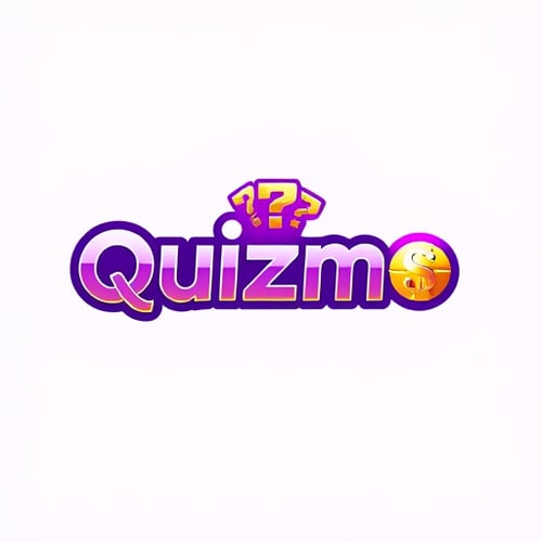 AI Design for Create a striking and dynamic logo for a trivia game called ‘Quizmo’ that highlights the themes of competition, excitement, and rewards. The word ‘Quizmo’ should be prominently displayed in a bold and modern Clash Grotesk typeface. Use a vibrant purple gradient as the primary color, accented with rich gold and luminous yellow tones to emphasize the prize-driven aspect of the game. Integrate a powerful symbol that combines a question mark with a dollar sign or a cash stack, seamlessly blending the concepts of knowledge and monetary rewards. The logo should exude energy, convey a sense of challenge and fun, and stand out with a clean yet impactful aesthetic.