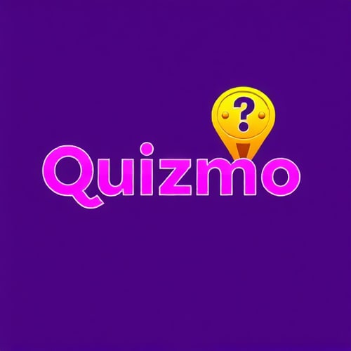 AI Design for Create a striking and dynamic logo for a trivia game called ‘Quizmo’ that highlights the themes of competition, excitement, and rewards. The word ‘Quizmo’ should be prominently displayed in a bold and modern Clash Grotesk typeface. Use a vibrant purple gradient as the primary color, accented with rich gold and luminous yellow tones to emphasize the prize-driven aspect of the game. Integrate a powerful symbol that combines a question mark with a dollar sign or a cash stack, seamlessly blending the concepts of knowledge and monetary rewards. The logo should exude energy, convey a sense of challenge and fun, and stand out with a clean yet impactful aesthetic.