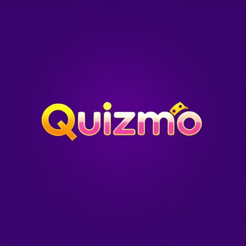AI Design for Design a modern and vibrant logo for a trivia game called ‘Quizmo.’ The logo prominently features the word ‘Quizmo’ in a bold and clean Clash Grotesk typeface. The color palette includes a purple gradient as the base, complemented by gold and yellow accents to symbolize rewards and prizes. Integrate a creative combination of a question mark with elements like a dollar sign or a stack of cash. The design should convey excitement, competition, and success, with a minimalist and professional aesthetic that highlights the reward-driven nature of the game and low-poly art.
