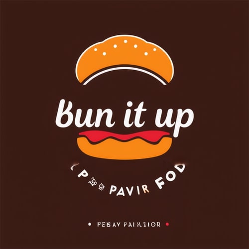 AI Design for So iam going to be selling different kinds of fillings inside a pav bun Like the pictures I've sent you The concept is street food but with a modern elegant touch The color themes should be vibrant plus classy And the vibe am looking for is fun, energetic, vibrant, street food, fusion. am using indian pav but it will have flavours from around the world inside that indian bun the name is bun it up