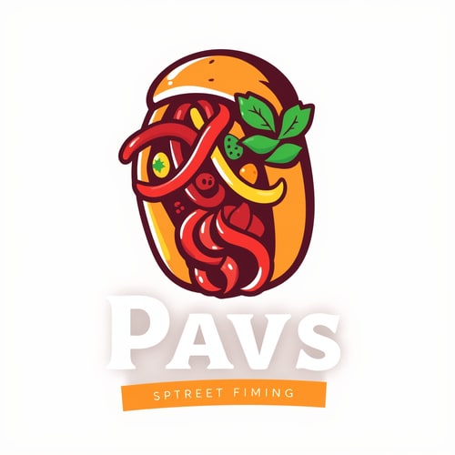 AI Design for So iam going to be selling different kinds of fillings inside a pav bun Like the pictures I've sent you The concept is street food but with a modern elegant touch The color themes should be vibrant plus classy And the vibe am looking for is fun, energetic, vibrant, street food, fusion. am using indian pav but it will have flavours from around the world inside that indian bun