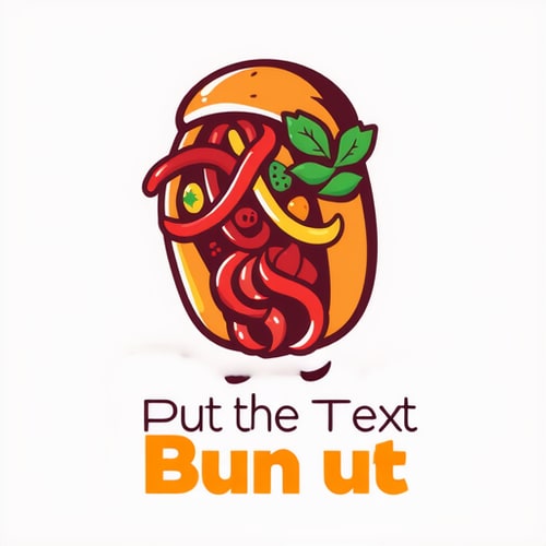 AI Design for put the text bun it up