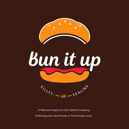 AI Design for So iam going to be selling different kinds of fillings inside a pav bun Like the pictures I've sent you The concept is street food but with a modern elegant touch The color themes should be vibrant plus classy And the vibe am looking for is fun, energetic, vibrant, street food, fusion. am using indian pav but it will have flavours from around the world inside that indian bun the name is bun it up