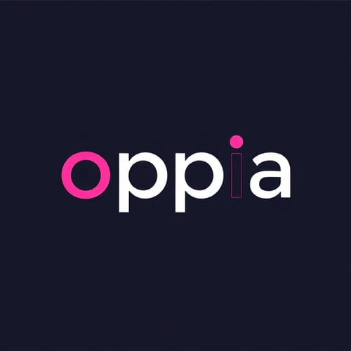 AI Design for company name is oppia and color is #ffe4e0
