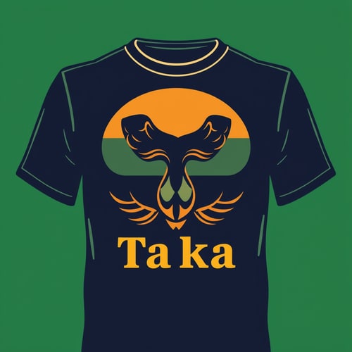 AI Design for Fashionable Tshirt brand Bangladeshi taka classic